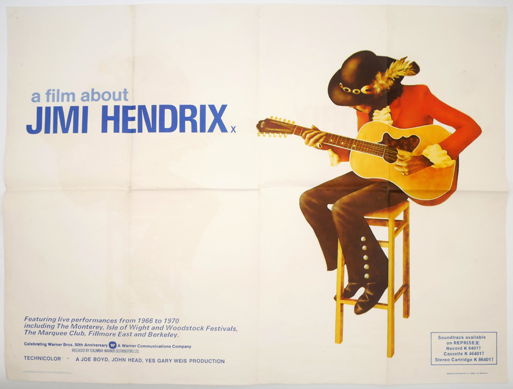 Jimi Hendrix 1973, Warner Brothers, a documentary about Jimi Hendrix featuring performances from - Image 2 of 2