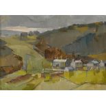 Robert Taylor Carson HRUA (1919-2008) CLONTALLAGH, COUNTY DONEGAL, 1970 oil on panel signed lower