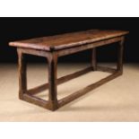 A Rare 17th Century & Later Yew wood Refectory Table.