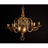 A Small 18th Century Five Branch Chandelier.