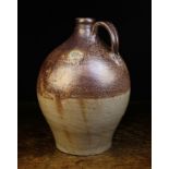 A Large 18th Century Grey Stoneware Flagon.