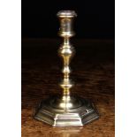 An Early 18th Century Brass Candlestick, Circa 1710-20.