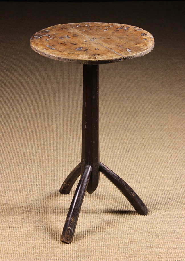 An 18th Century Provincial Lamp Table/Candlestand.