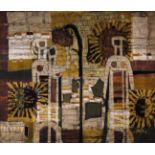 An Impressive Contemporary Spanish Wall Hanging/Tapestry depicting sunflowers,