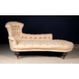 A Victorian Upholstered Chaise Longue.