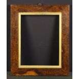 A Wood-grained Pine Picture Frame with simulated burr walnut finish edged with an inner moulded
