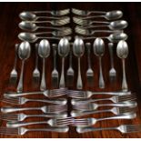 A Set of Twelve Silver Dinner Forks,