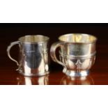 Two Silver Cups: one halllmarked Chester 1913,