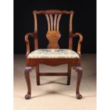 An Attractive George II Walnut Armchair.