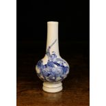 A Chinese Blue & White Bottle Vase with six character Kangxi dynasty mark on base.