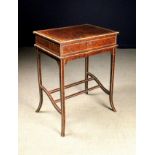 A Small 19th Century Amboyna Cartonnier Table.