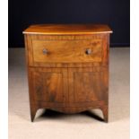 A George IV Mahogany Bow-front Commode.