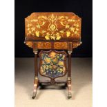 A Fine Quality 19th Century Inlaid Rosewood Metamorphic Card Table/Firescreen.