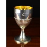 A Georgian Silver Goblet hallmarked London 1804 and stamped with John Emes maker's mark.