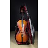 A Cased Cello bearing printed label ''Giuseppe Fiorini da Bologna Fece in Roma Anno 1923'.