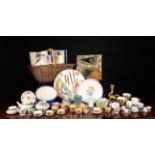 A Collection of Miscellaneous to include a basket of dolls' pottery,