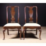 A Pair of Handsome 18th Century Irish Mahogany Side Chairs, Circa 1725.