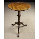 A 19th Century Mahogany Tripod Table with column cluster support.