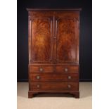 A 19th Century Mahogany Linen Press.