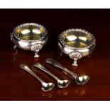A Pair of Large Victorian Silver Salts hallmarked London 1839 with Robert Garrard II subsequently R
