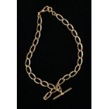A Victorian Gold Plated Double Albert Chain.