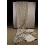 A Fabulous Quality Crochetted Lace Table Cloth and 24 Matching lace edged napkins.