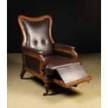 An Unusual William IV Mahogany Reclining Armchair.