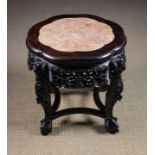 A Chinese Carved Hardwood Stand.