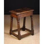 An 18th Century Oak Joint Stool.