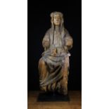 A Fine 15th Century Carving of Saint Anne,