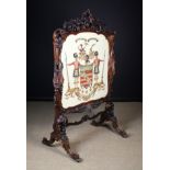 A Fabulous Quality 19th Century Scottish Fire-screen of impressive proportions [Ex Achnacarry
