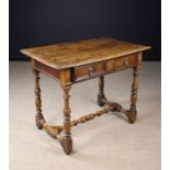 A Lovely Late 17th Century Elm Side Table of fine colour and patination.