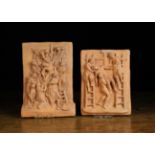 A Pair of 19th Century Terracotta Maquette Plaques from the Collection of Baron Franchetti of