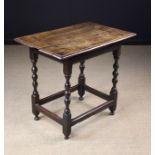 A Late 17th/Early 18th Century Oak Side Table.