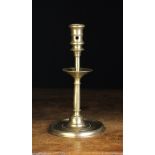 A 17th Century Continental Bronze Alloy Candlestick.