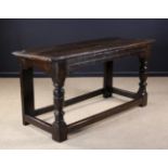 A 17th Century Joined Oak Table (Ex Shakespeare Birthplace Trust, from the kitchen of Nash's House,