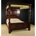 An Oak Full Tester Bed in the 17th Century Style.