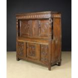 An Small 17th Century Oak Court Cupboard.