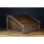 An Early 18th Century Boarded Oak Desk Box.