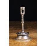 A Small Mid 15th Century Bronze Candlestick.