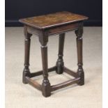 A Late 17th/Early 18th Century Oak Joint Stool.