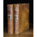 Francis Grose. Two 18th Century Leather Bound Volumes of; 'Grose's Military Antiquities' .