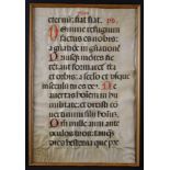 A Double-sided Manuscript on Velum from a book of palms, 29 in x 19¾ in (74 cns x 50 cms),