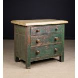 A Small 19th Century Provincial Painted Chest of Drawers.