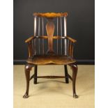 A Late 18th Century Thames Valley Comb Back Windsor Armchair.