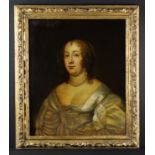A 17th Century Oil on Canvas: Portrait of Charlotte de la Tremoüille; Countess of Derby,