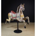 A Fabulous 19th Century Carved & Painted Wooden Fairground Carousel Horse attributed to Friedrich