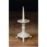 A Gothic Style Pricket Candlestick (Purported to be dredged from a River).