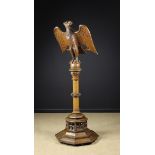 A Fine 19th Century Neo-Gothic Oak Lectern carved in the form of an Eagle: it's feathery outspread