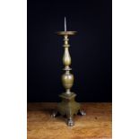 A Fine 17th Century Flemish Bronze Pricket Candlestick.